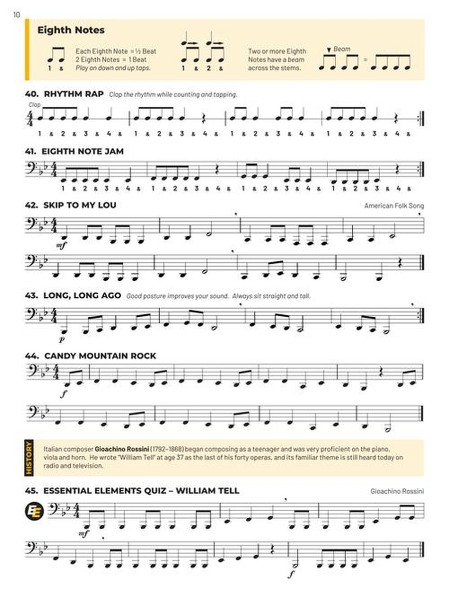 Essential Elements for Band – Tuba Book 1 with Online Resources Concert Band Methods scores gallery preview page 4