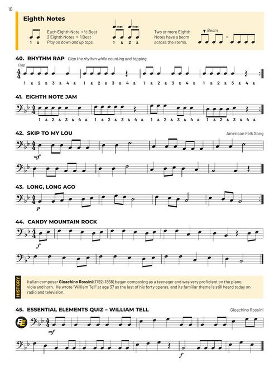 Essential Elements for Band – Electric Bass Book 1 with Online Resources Concert Band Methods scores gallery preview page 4