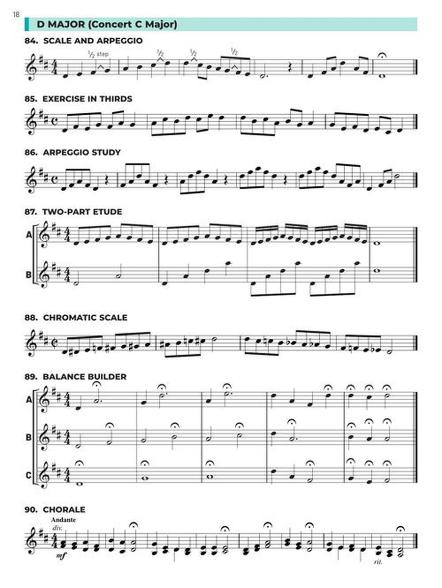 Essential Technique for Band – Bb Trumpet Book 3 with Online Resources Concert Band Methods scores gallery preview page 4