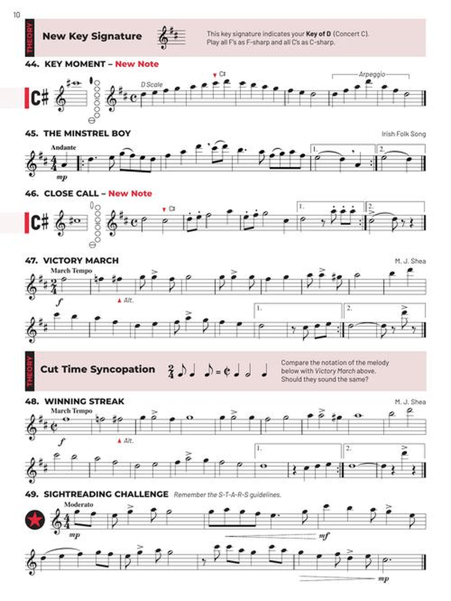 Essential Elements for Band – Bb Tenor Sax Book 2 with EEi Concert Band Methods scores gallery preview page 4