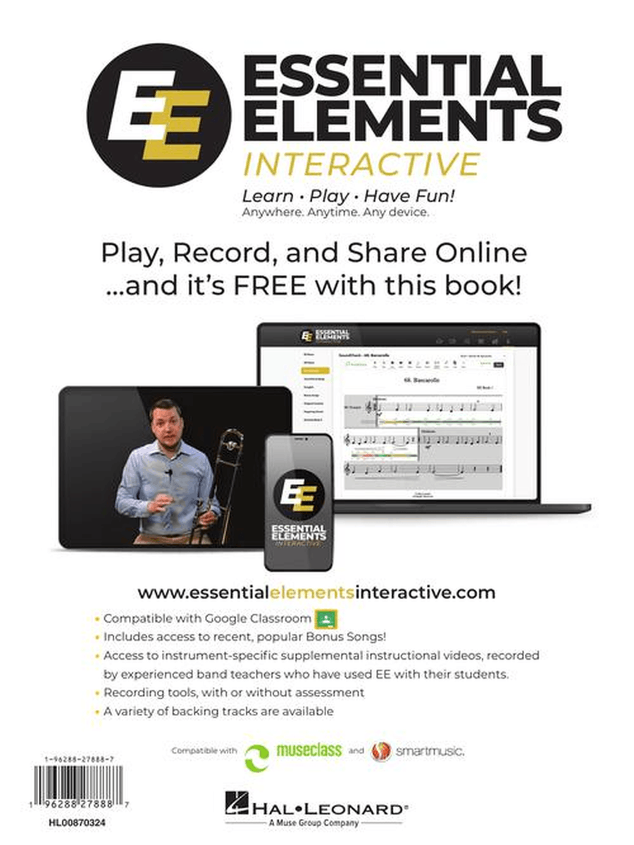 Essential Elements for Band – Bb Tenor Sax Book 2 with EEi Concert Band Methods scores gallery preview page 8