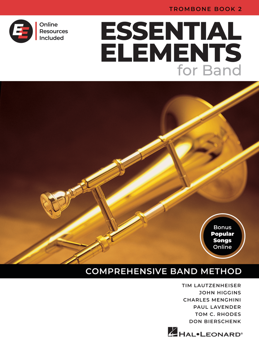 Essential Elements for Band – Trombone Book 2 with EEi Concert Band Methods scores gallery preview page 1