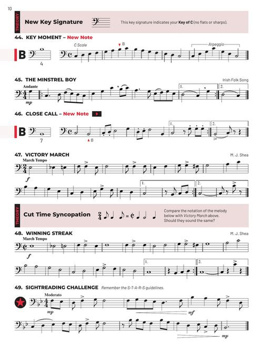 Essential Elements for Band – Trombone Book 2 with EEi Concert Band Methods scores gallery preview page 4