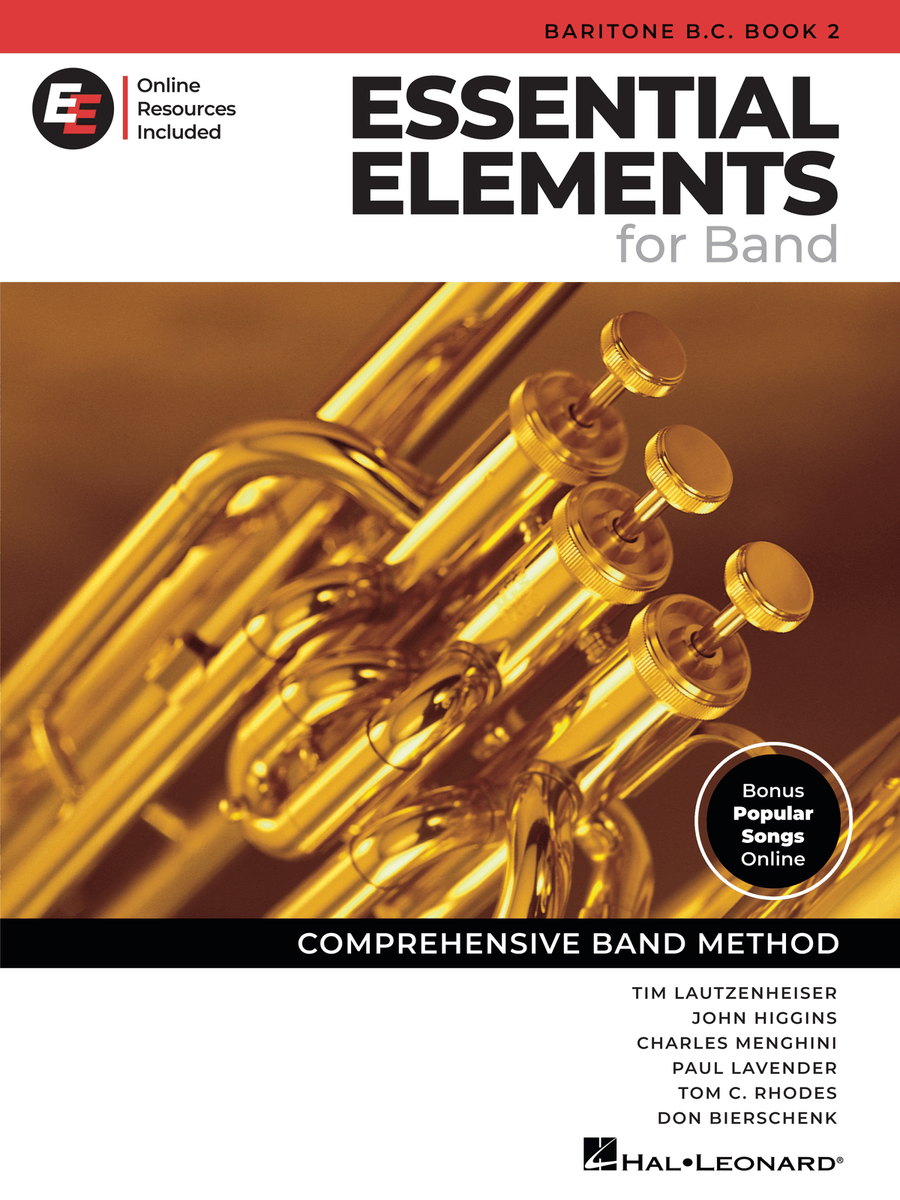 Essential Elements for Band – Baritone B.C. Book 2 with EEi Concert Band Methods scores gallery preview page 1