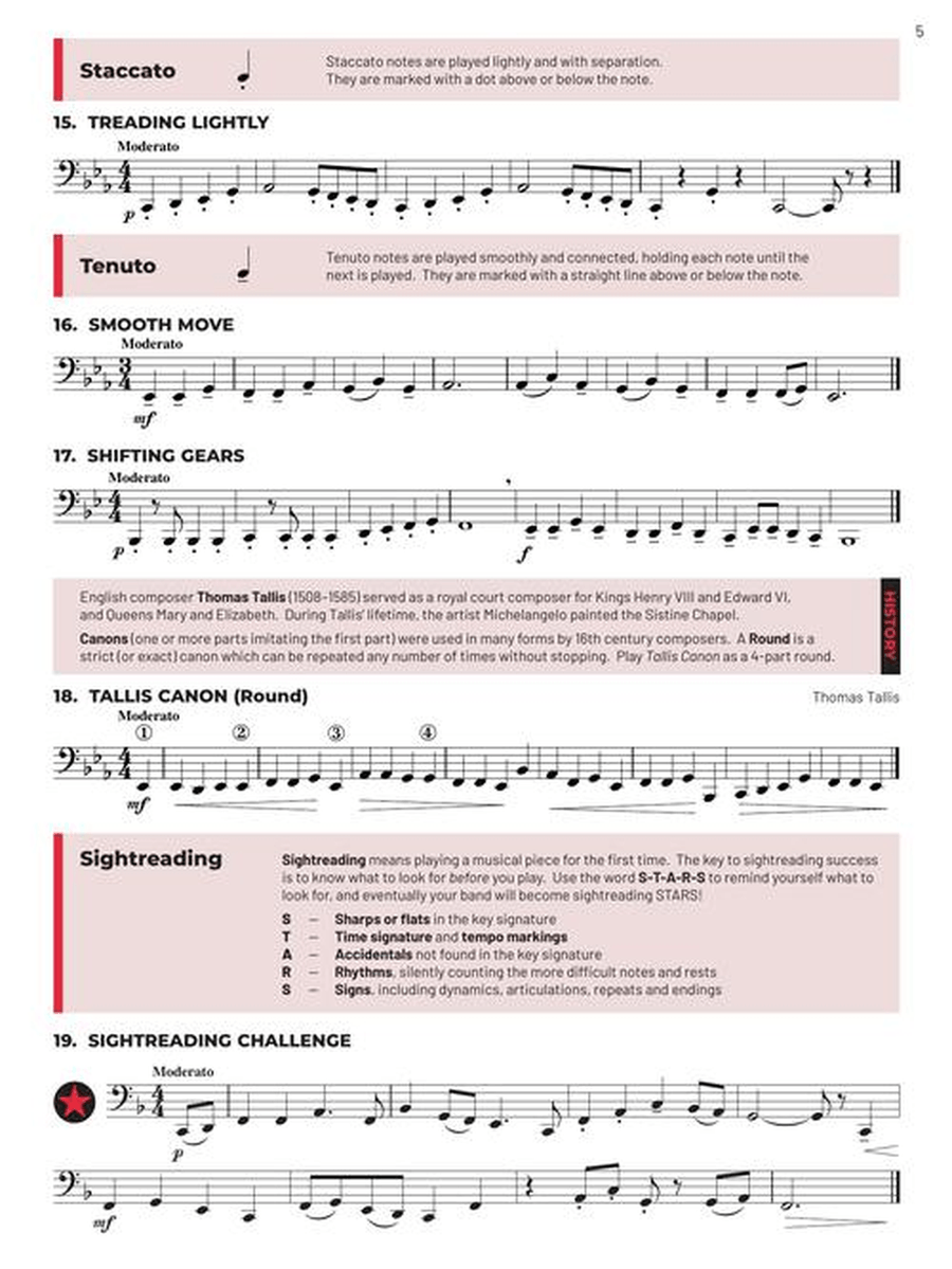 Essential Elements for Band – Tuba Book 2 with EEi Concert Band Methods scores gallery preview page 3