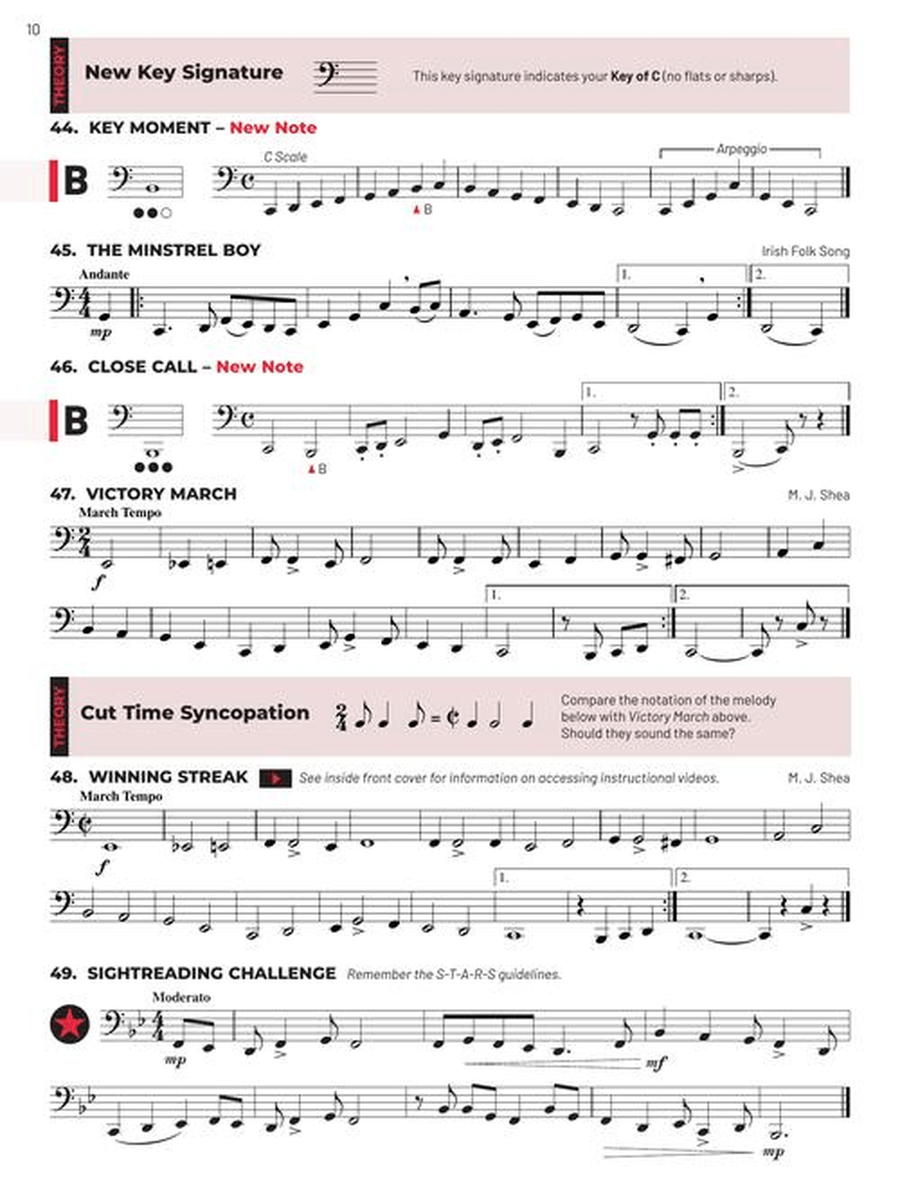 Essential Elements for Band – Tuba Book 2 with EEi Concert Band Methods scores gallery preview page 4