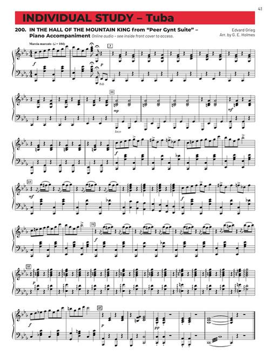 Essential Elements for Band – Tuba Book 2 with EEi Concert Band Methods scores gallery preview page 6