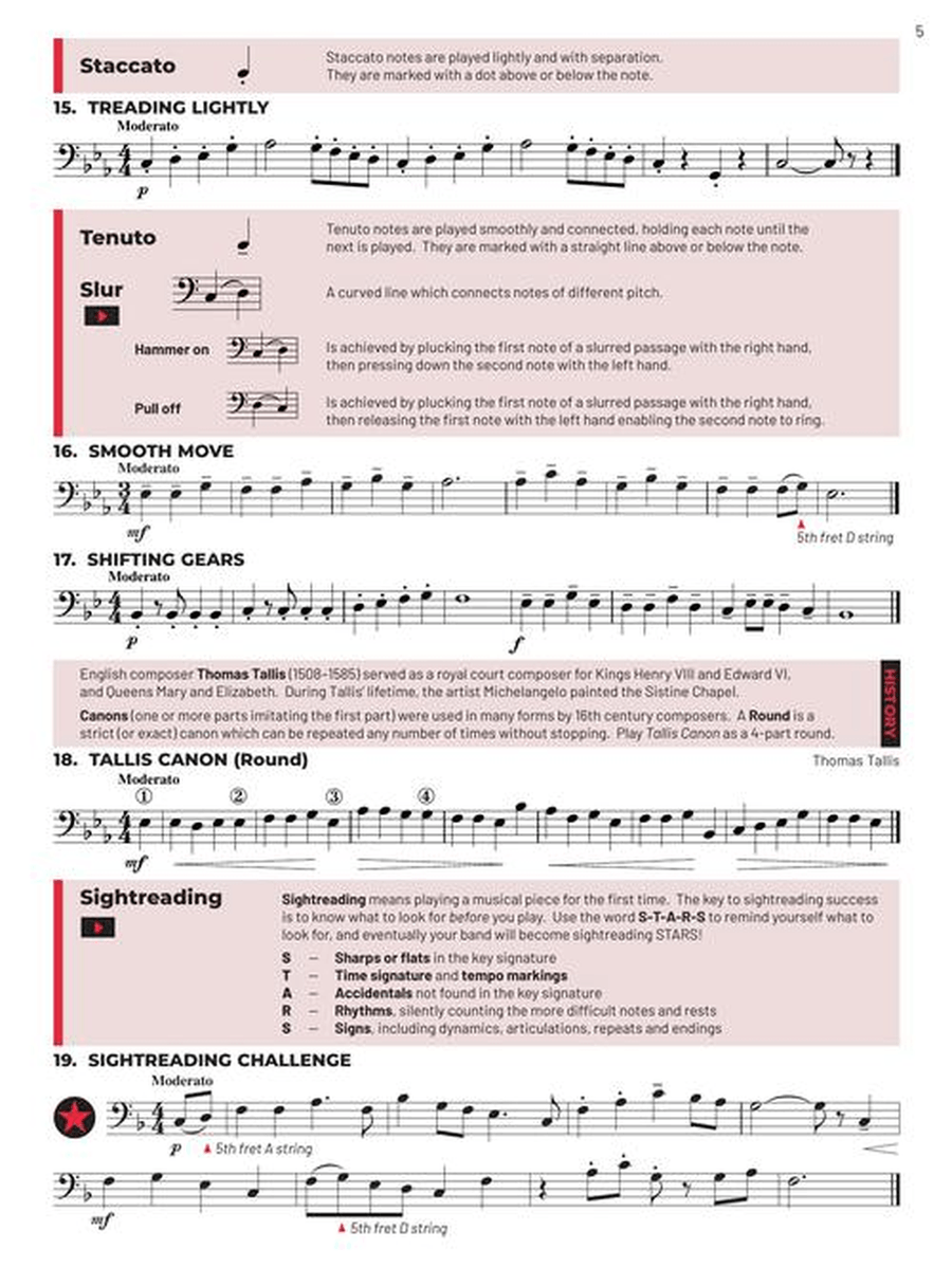 Essential Elements for Band – Electric Bass Book 2 with EEi Concert Band Methods scores gallery preview page 3