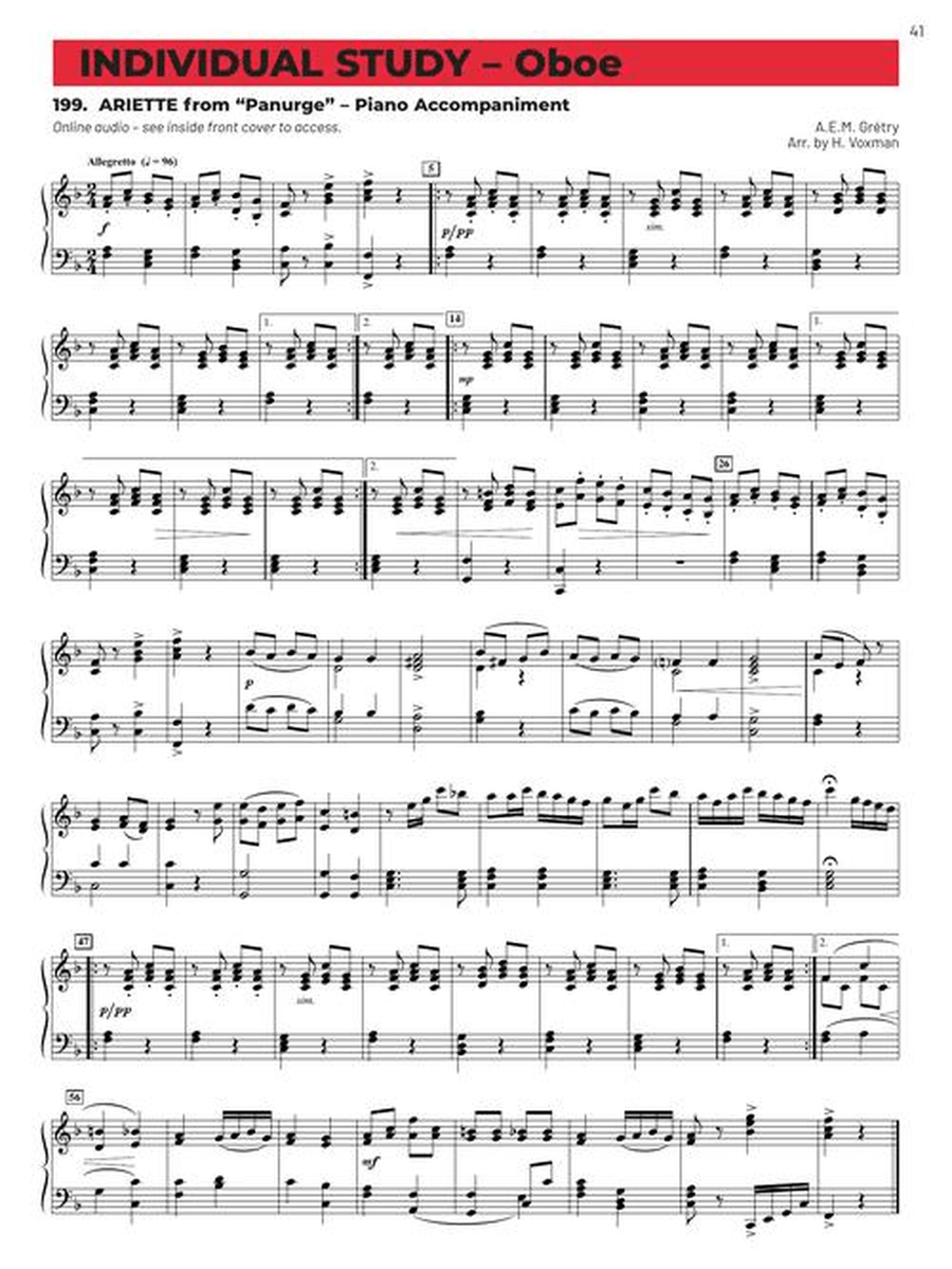 Essential Elements for Band – Oboe Book 2 with EEi Concert Band Methods scores gallery preview page 6