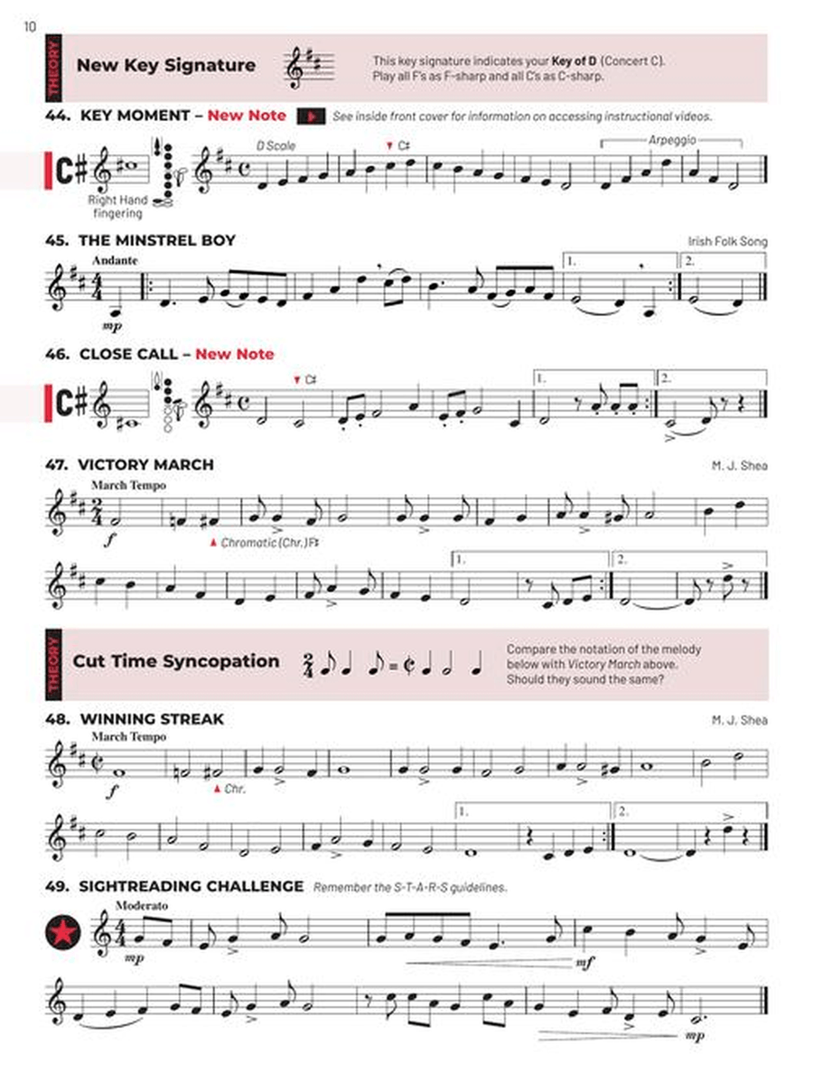 Essential Elements for Band – Bb Clarinet Book 2 with EEi Concert Band Methods scores gallery preview page 4