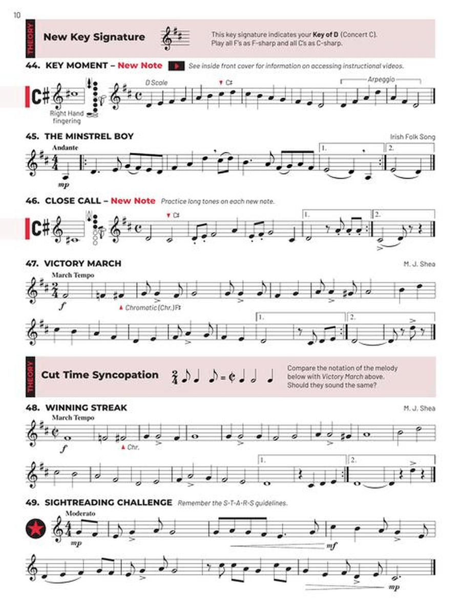 Essential Elements for Band – Bb Bass Clarinet Book 2 with EEi Concert Band Methods scores gallery preview page 4