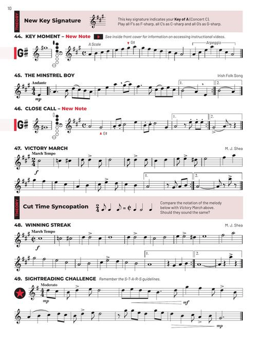 Essential Elements for Band – Eb Alto Sax Book 2 with EEi Concert Band Methods scores gallery preview page 4