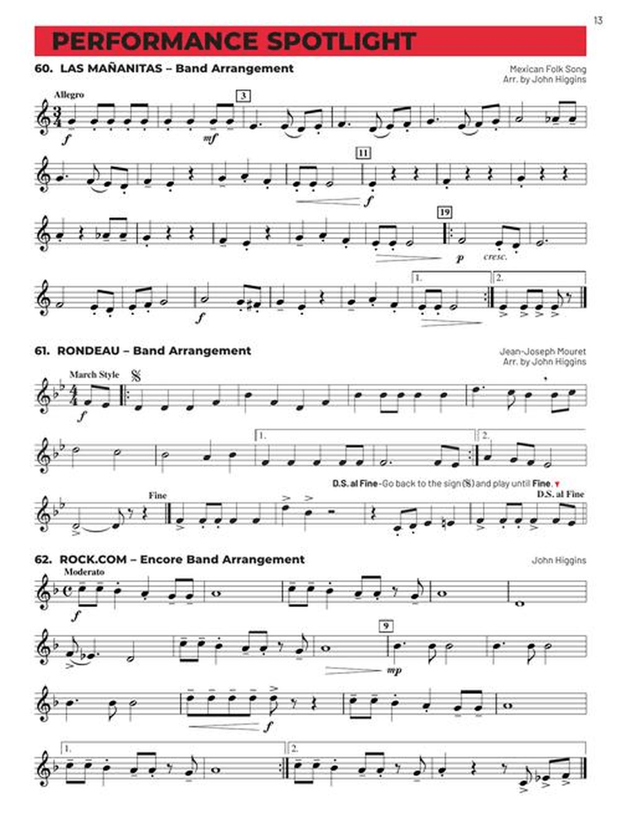 Essential Elements for Band – F Horn Book 2 with EEi Concert Band Methods scores gallery preview page 5