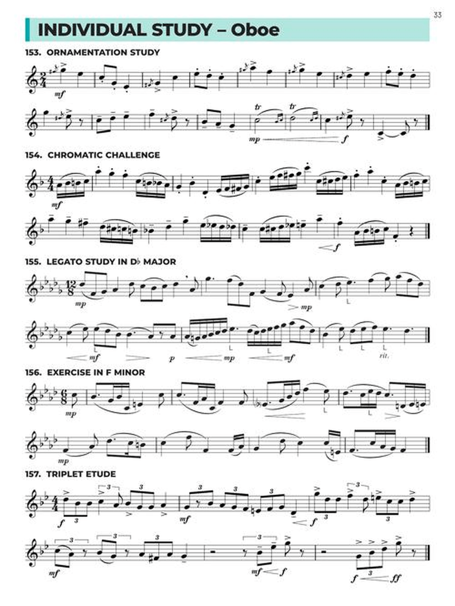 Essential Technique for Band – Oboe Book 3 with Online Resources Concert Band Methods scores gallery preview page 5