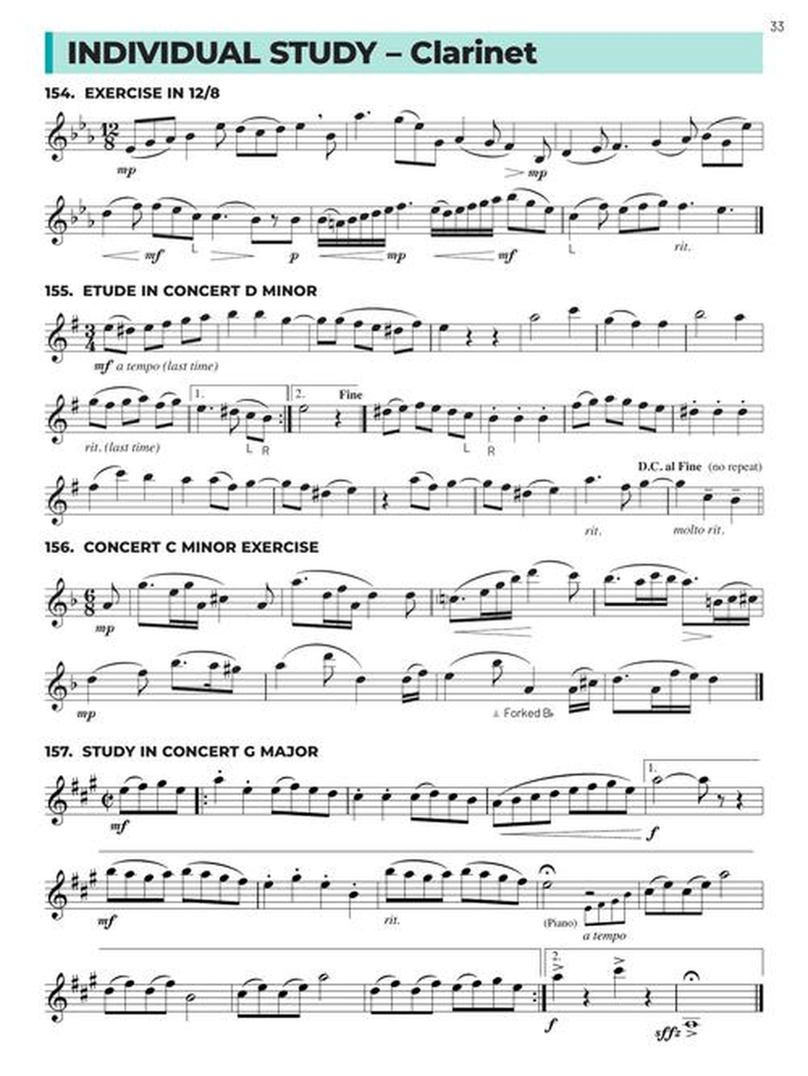 Essential Technique for Band – Bb Clarinet Book 3 with Online Resources Concert Band Methods scores gallery preview page 5
