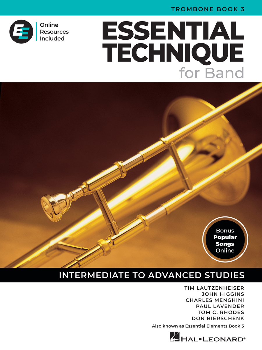 Essential Technique for Band – Trombone Book 3 with Online Resources Concert Band Methods scores gallery preview page 1