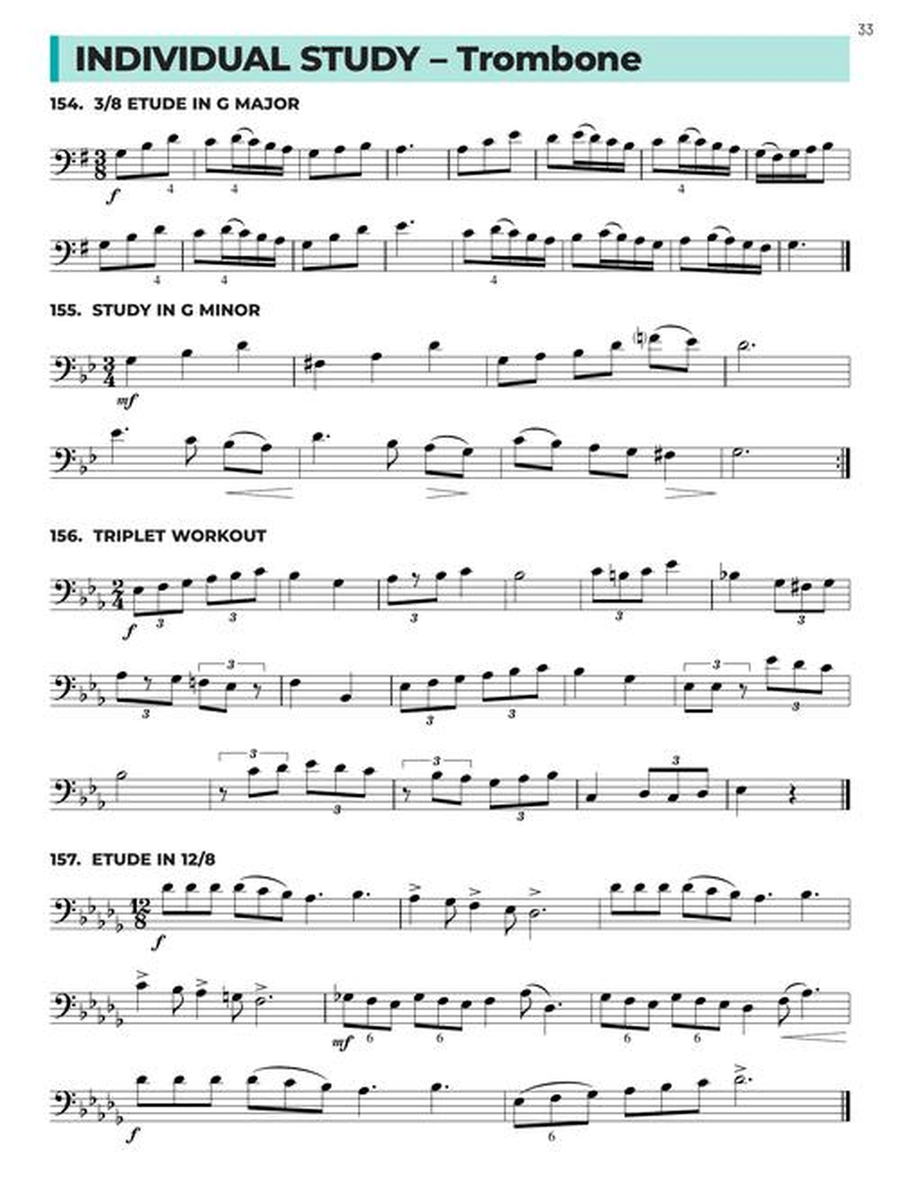 Essential Technique for Band – Trombone Book 3 with Online Resources Concert Band Methods scores gallery preview page 5