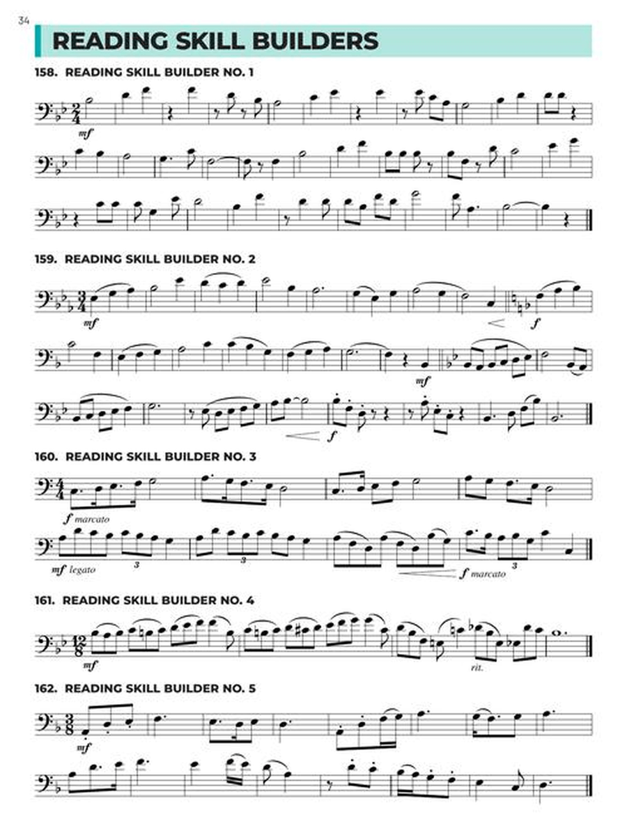 Essential Technique for Band – Trombone Book 3 with Online Resources Concert Band Methods scores gallery preview page 6