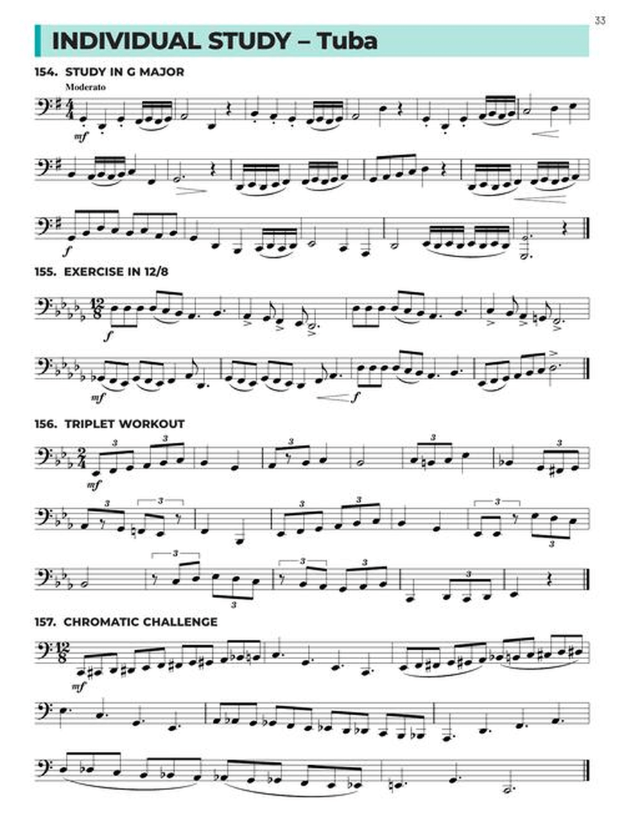 Essential Technique for Band – Tuba Book 3 with Online Resources Concert Band Methods scores gallery preview page 5