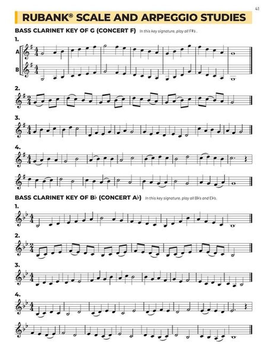 Essential Elements for Band – Bb Bass Clarinet with Online Resources Concert Band Methods scores gallery preview page 6