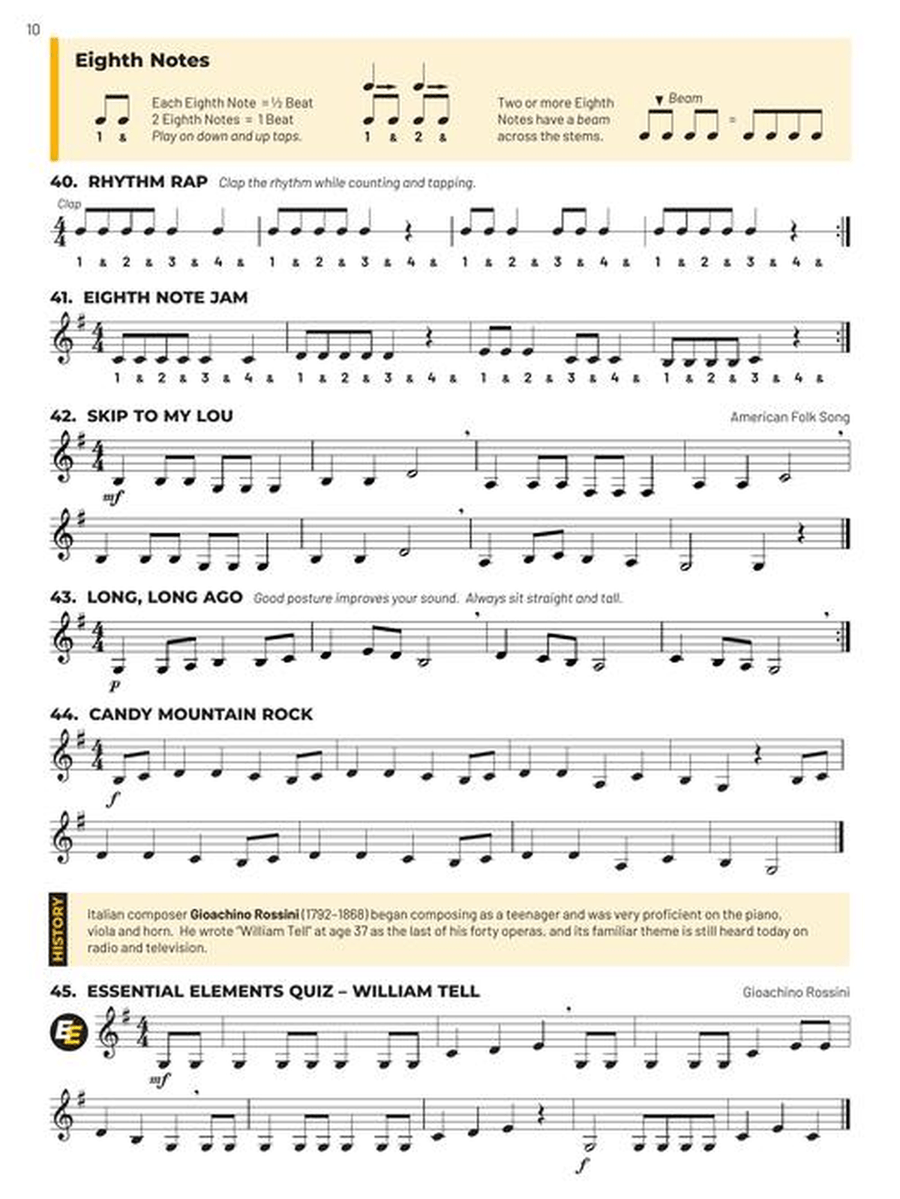 Essential Elements for Band – Eb Alto Clarinet Book 1 with Online Resources Concert Band Methods scores gallery preview page 4