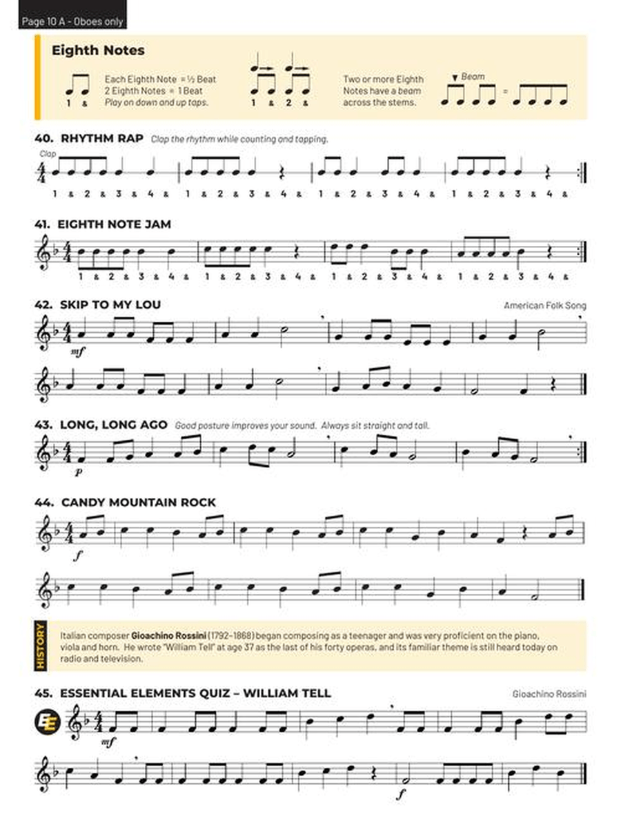 Essential Elements for Band – Oboe Book 1 with Online Resources Concert Band Methods scores gallery preview page 5