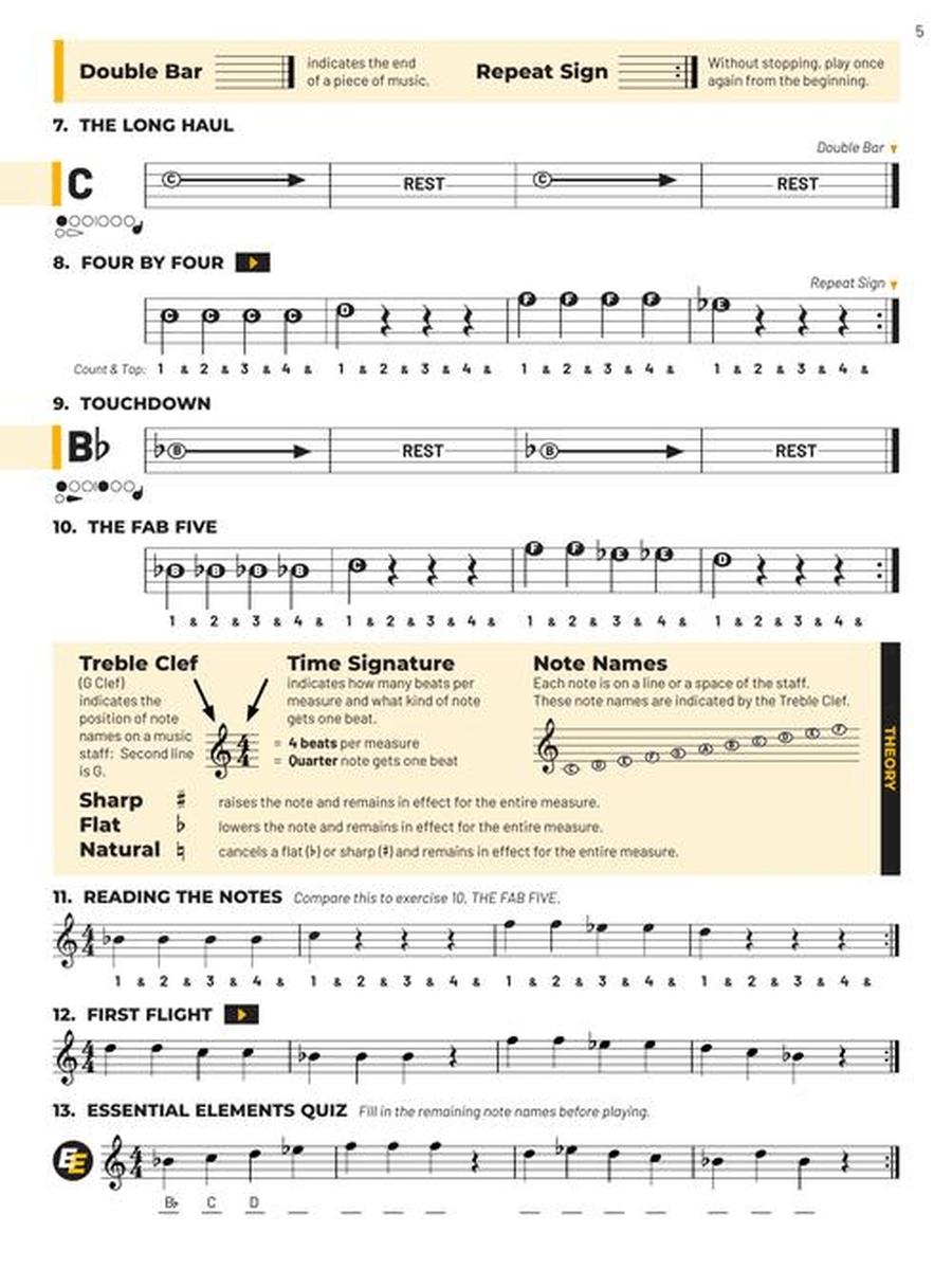 Essential Elements for Band – Flute Book 1 with Online Resources Concert Band Methods scores gallery preview page 3
