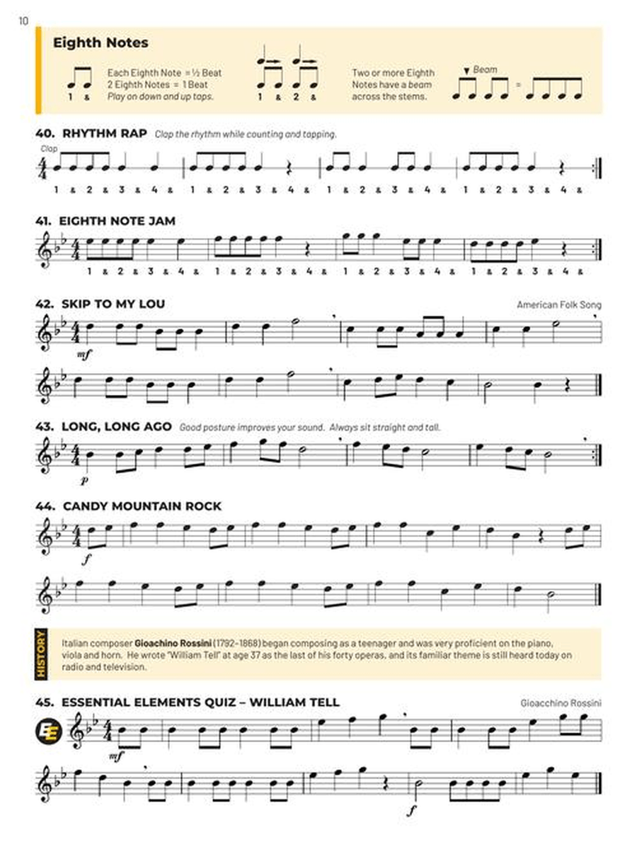 Essential Elements for Band – Flute Book 1 with Online Resources Concert Band Methods scores gallery preview page 4
