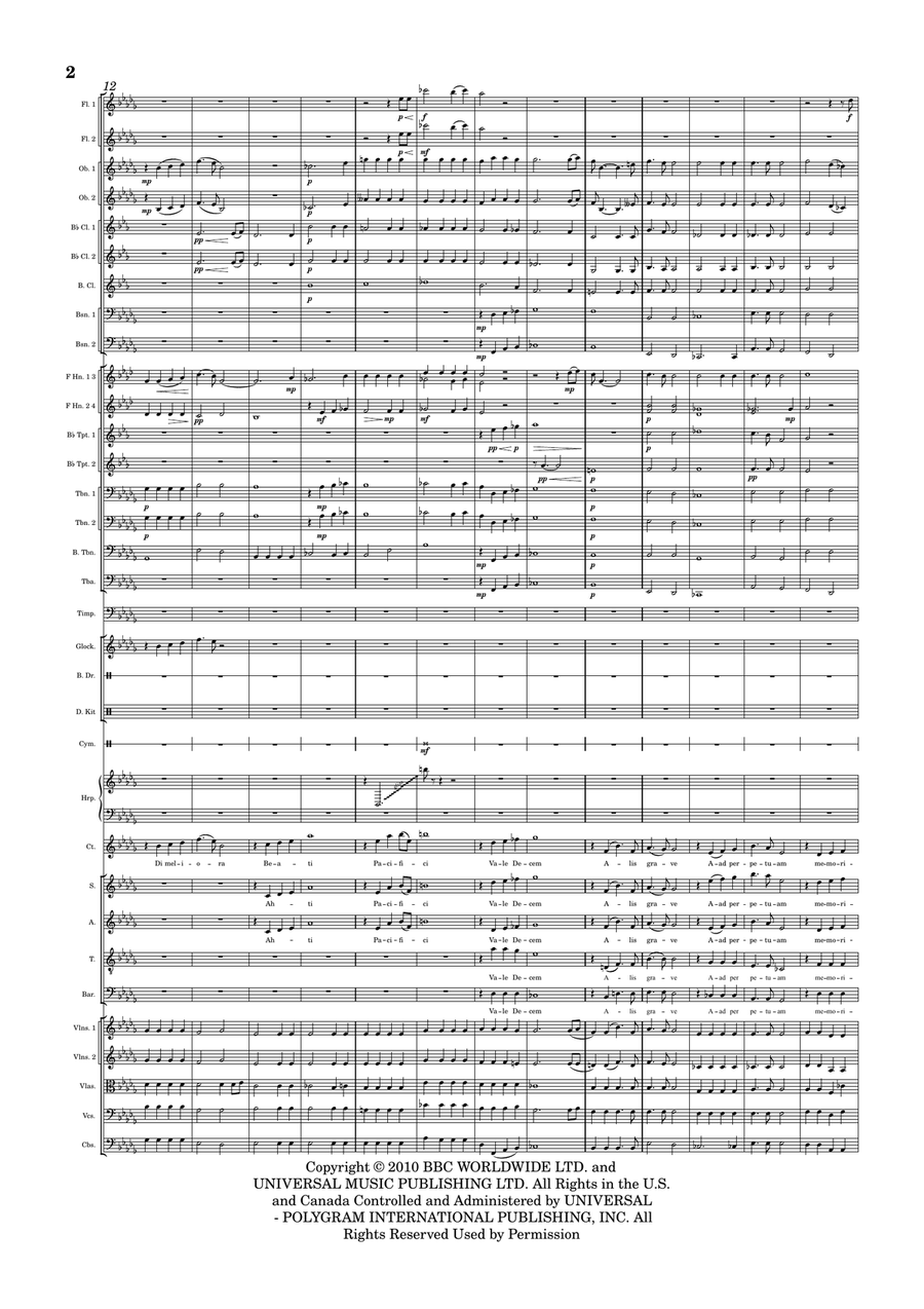 Vale Decem Vale Decem Full Orchestra scores gallery preview page 2