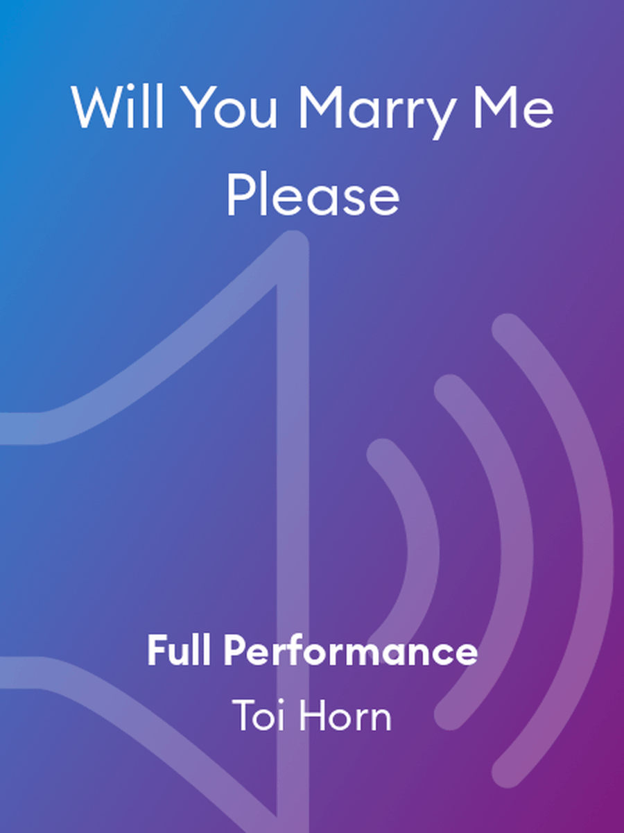 Will You Marry Me Please Will You Marry Me Please Piano scores gallery preview page 1