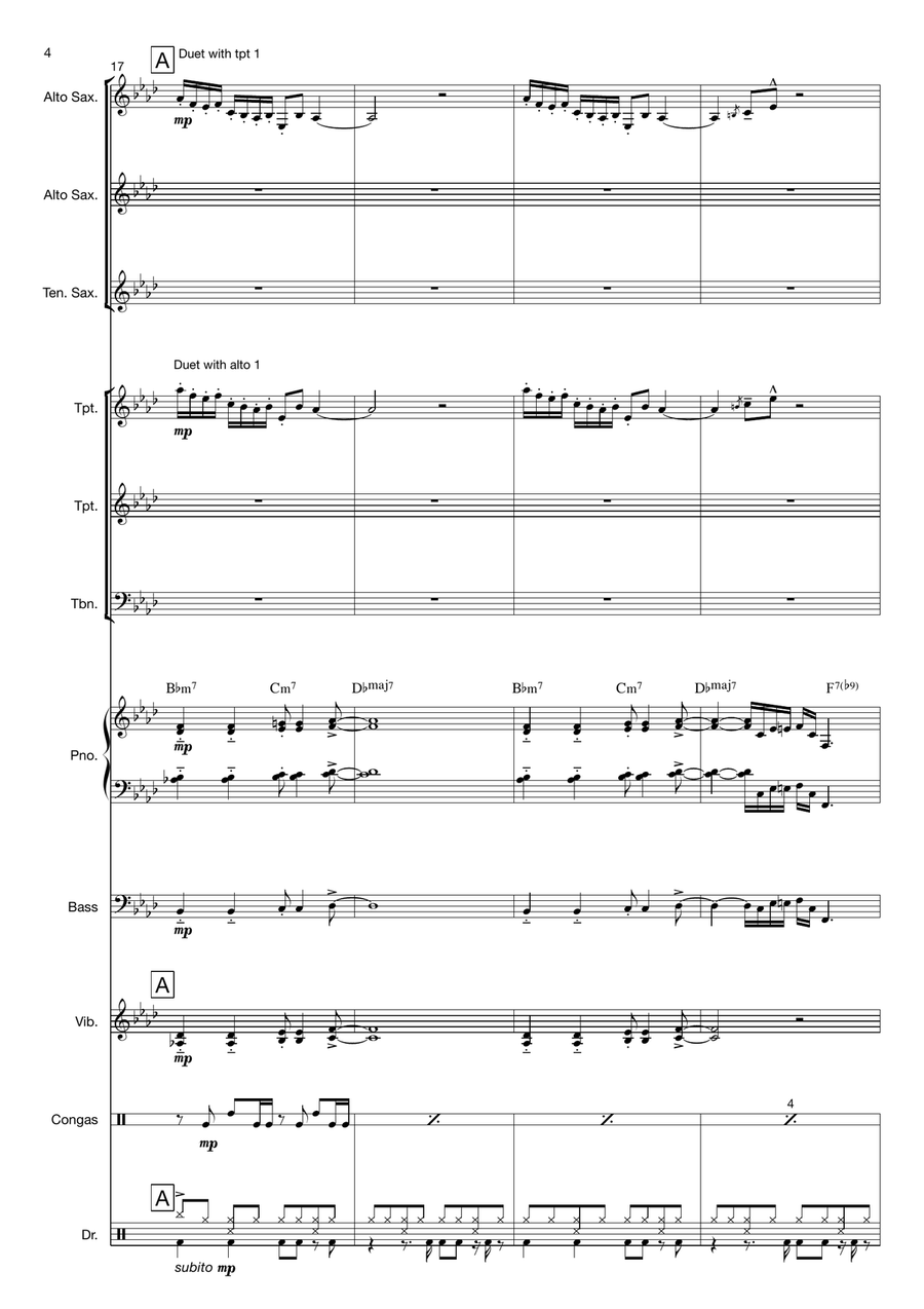 Strasbourg / St. Denis Strasbourg / St. Denis Jazz Ensemble scores gallery preview page 4
