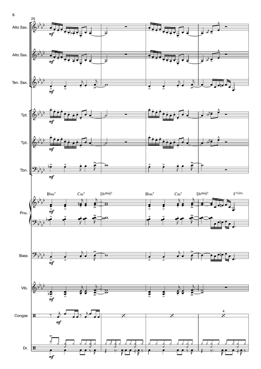Strasbourg / St. Denis Strasbourg / St. Denis Jazz Ensemble scores gallery preview page 6