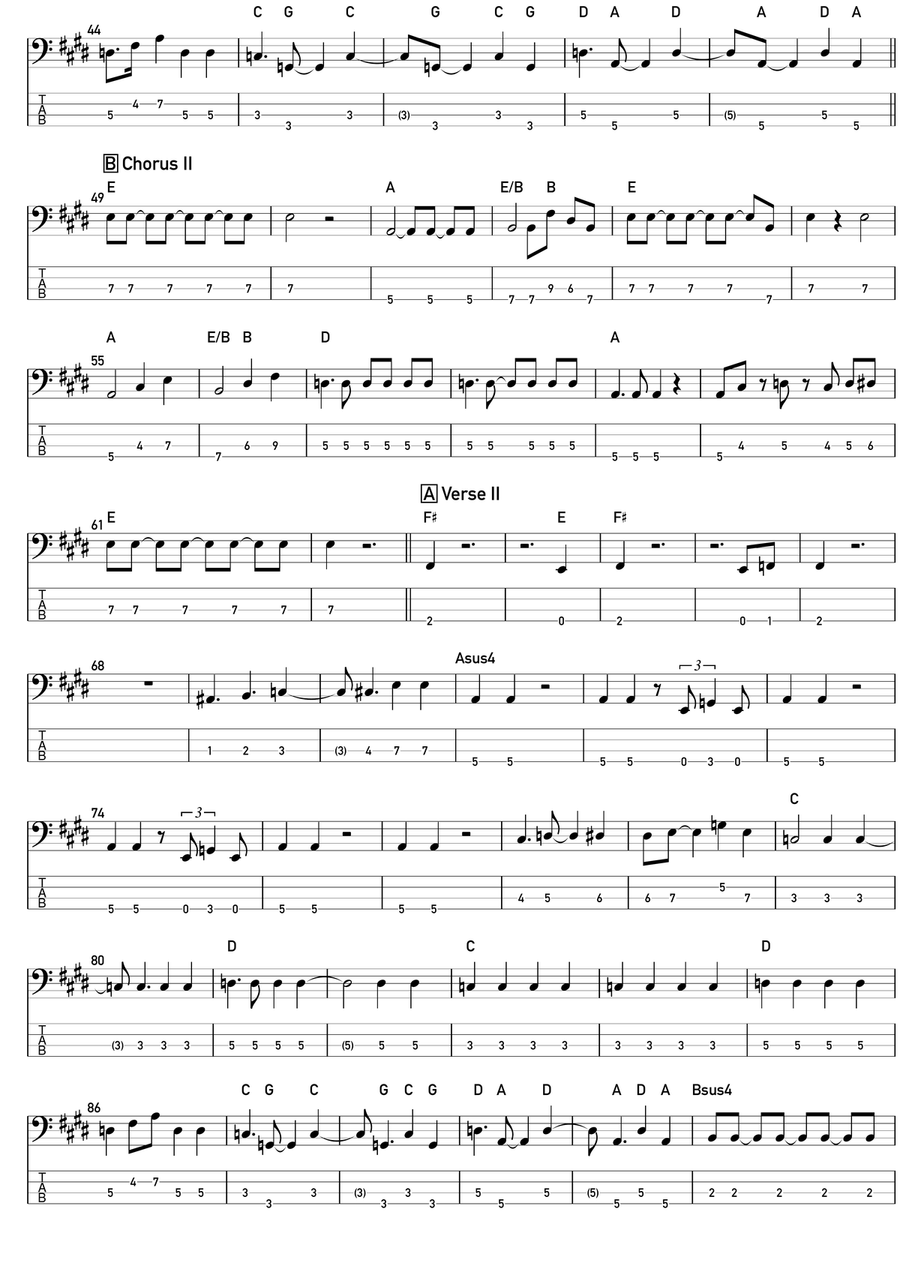 I Can't Live Without You Acoustic Guitar scores gallery preview page 2
