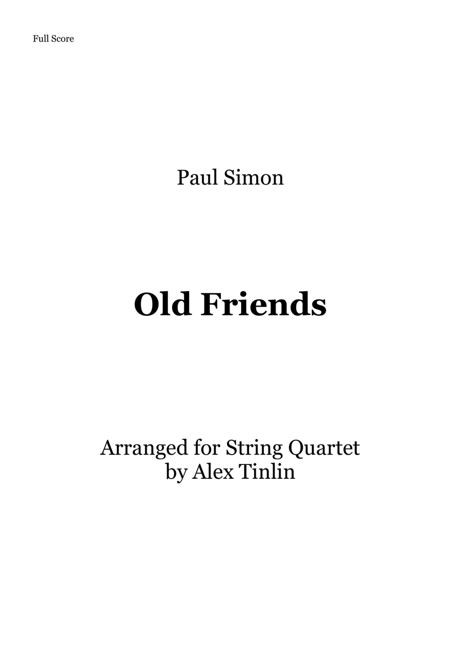Old Friends Old Friends String Quartet scores gallery preview page 1