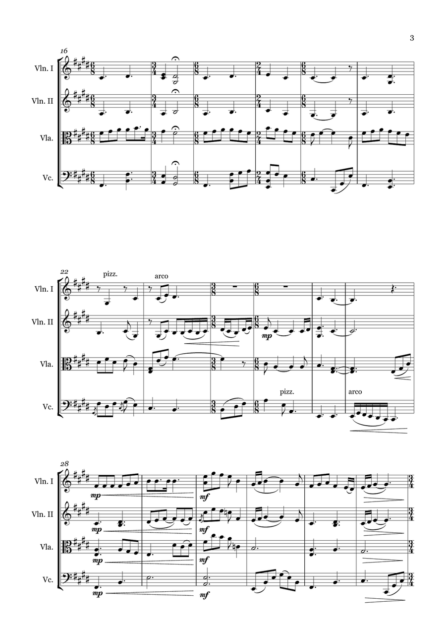Old Friends Old Friends String Quartet scores gallery preview page 3