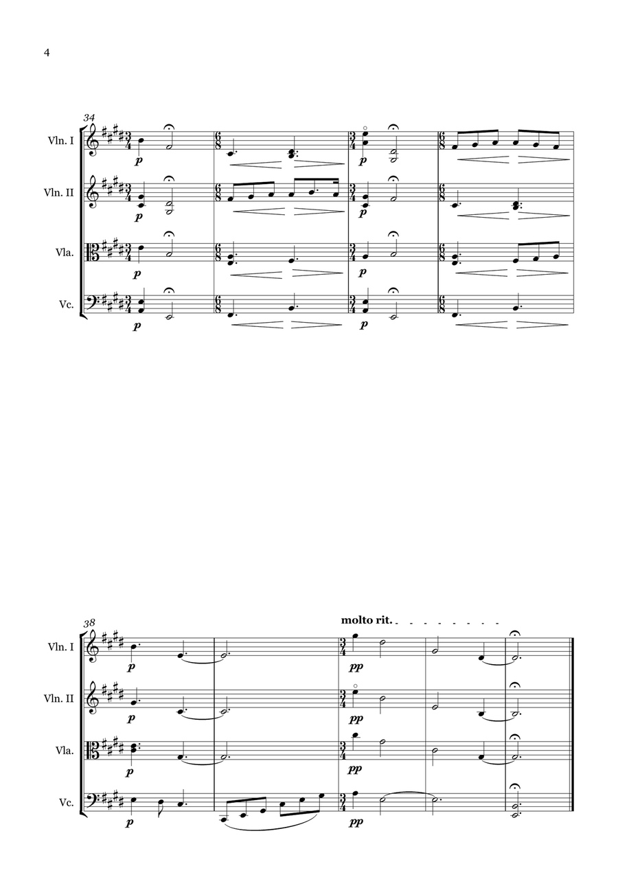 Old Friends Old Friends String Quartet scores gallery preview page 4