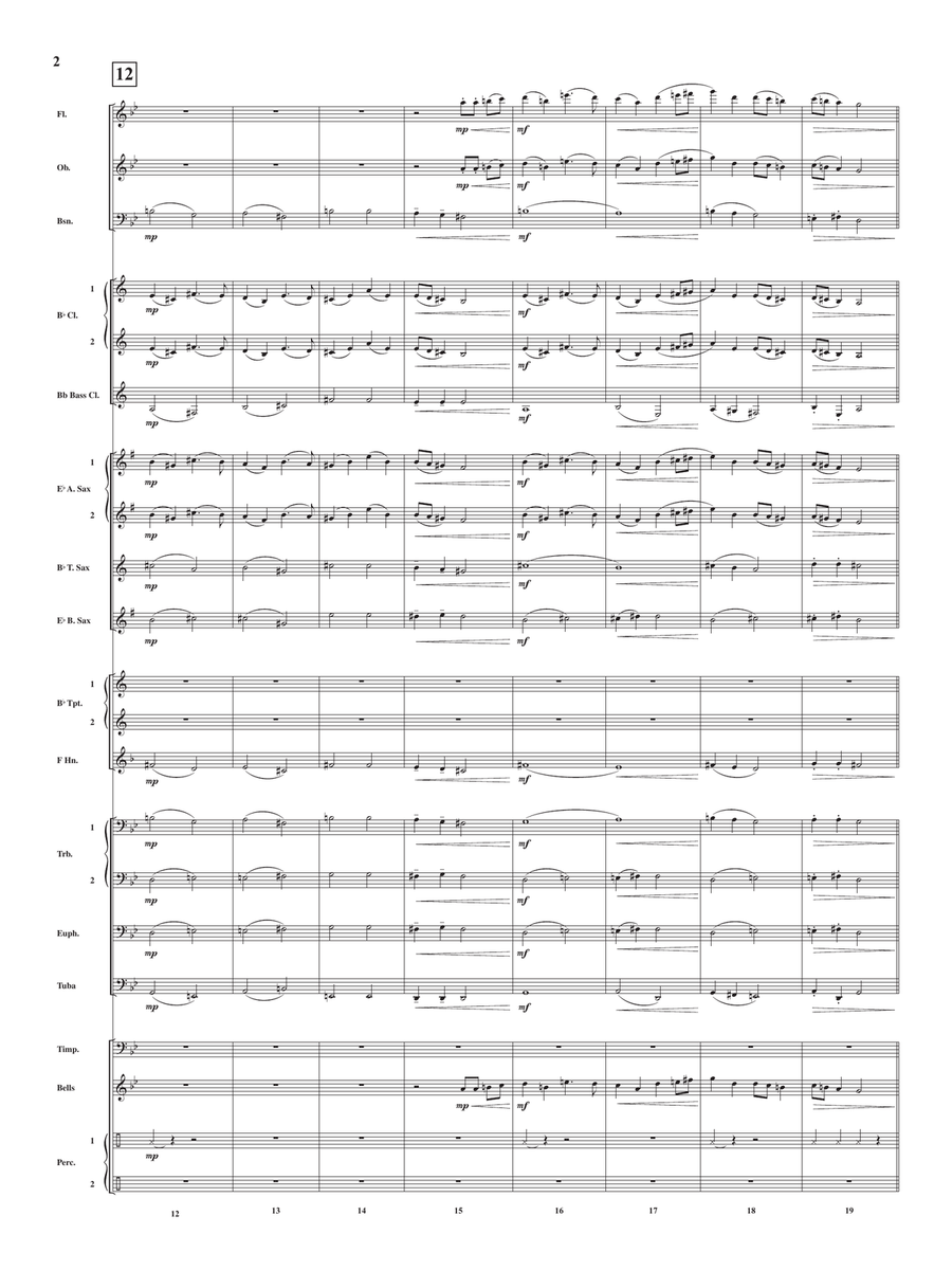 Medley: Welcome Christmas with Trim Up The Tree Concert Band scores gallery preview page 2