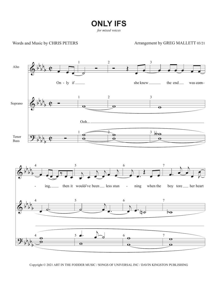 Only Ifs 4-Part scores gallery preview page 1