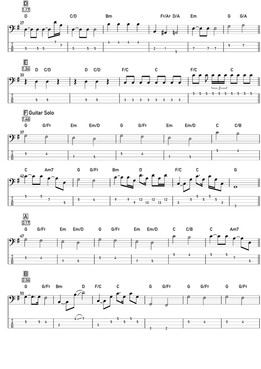 Life Is Real (Song For Lennon) Acoustic Guitar scores gallery preview page 2
