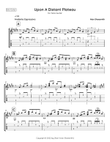 Upon A Distant Plateau-solo guitar (standard notation and guitar tablature & standard notation only)