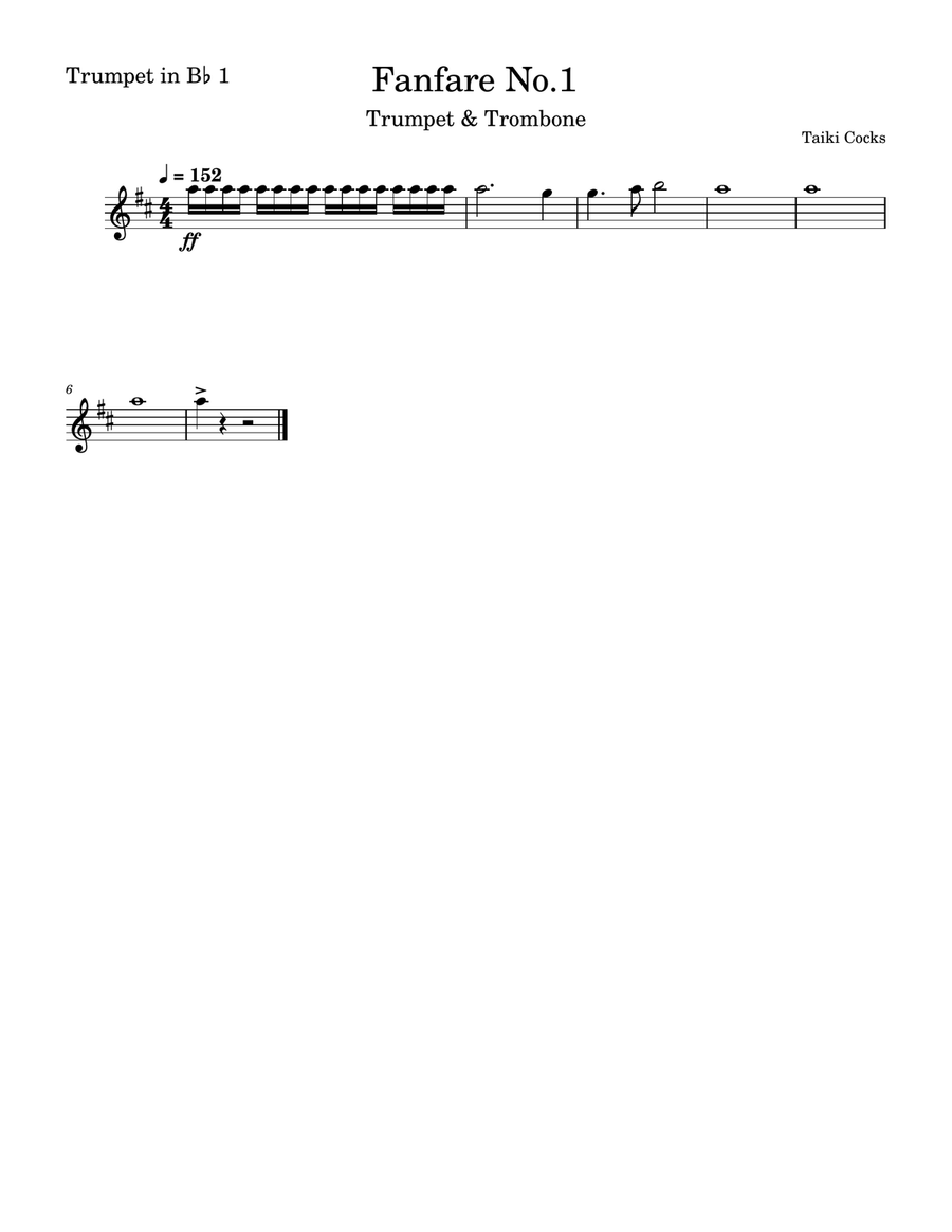 Fanfare No.1 Fanfare No.1 Brass Ensemble scores gallery preview page 4