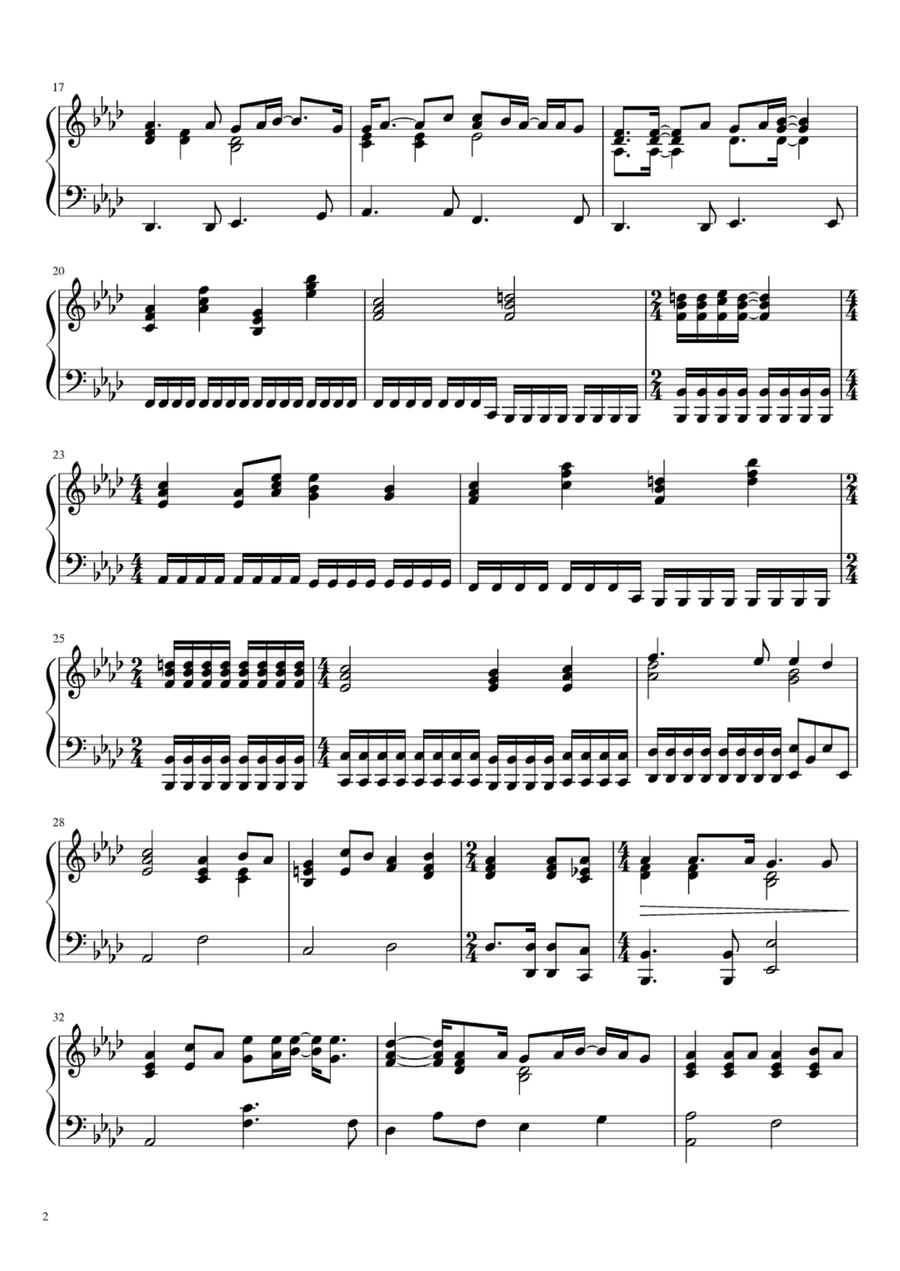 Total Eclipse Of The Heart Easy Piano scores gallery preview page 2