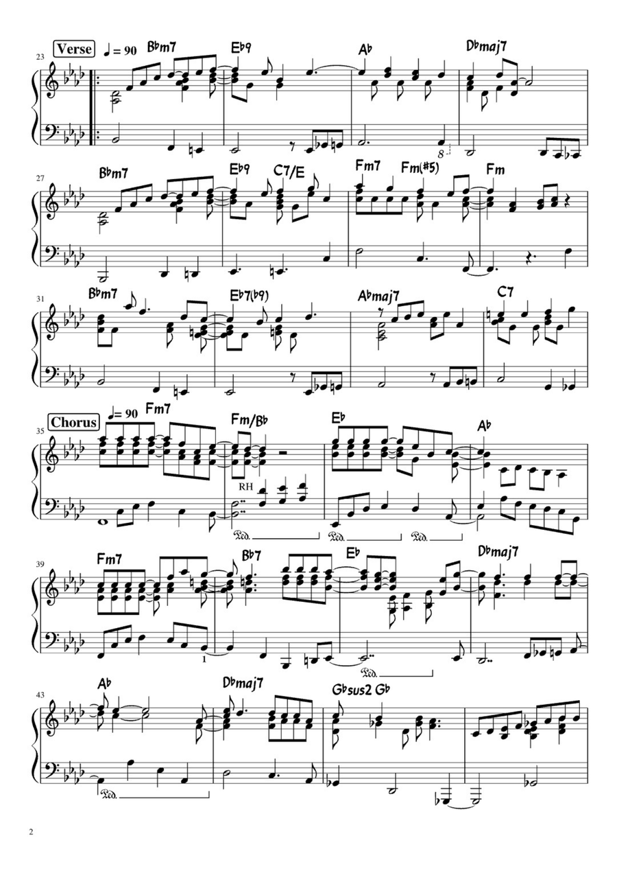 Killing Me Softly With His Song Easy Piano scores gallery preview page 2