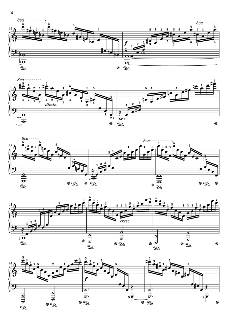 Etude Op. 10 No. 1 Chamber Music scores gallery preview page 4