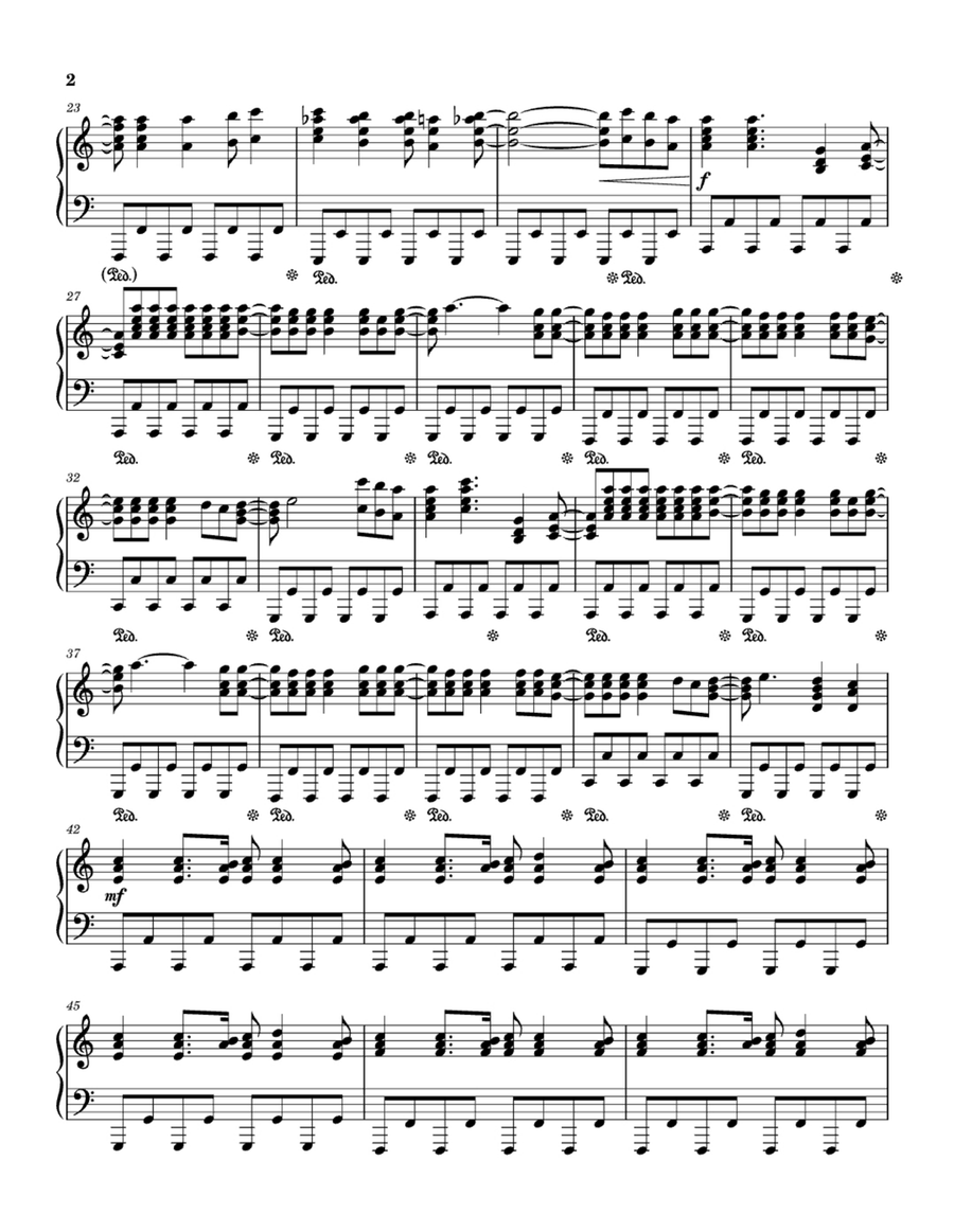 Holding Out For A Hero Holding Out For A Hero Easy Piano scores gallery preview page 2