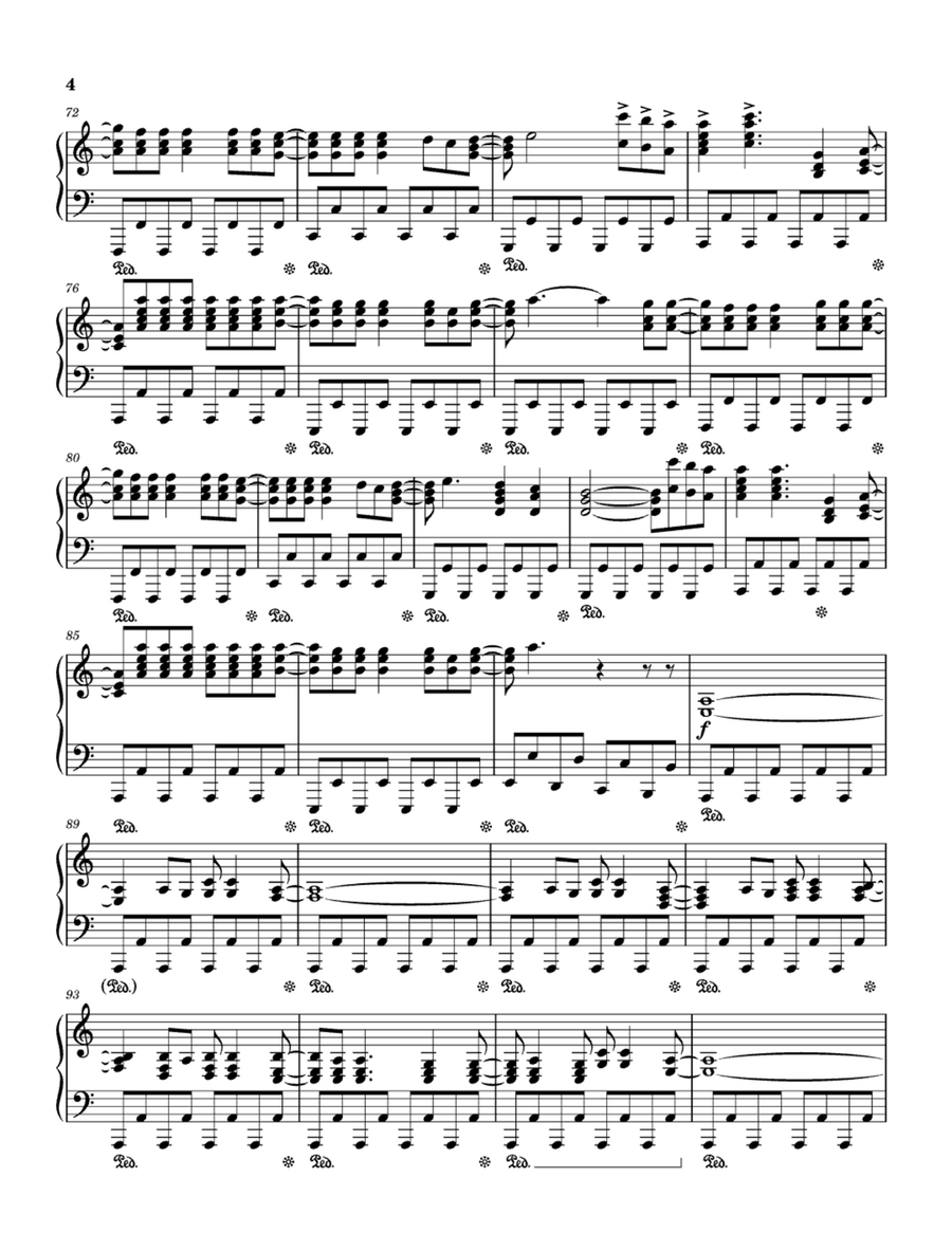 Holding Out For A Hero Holding Out For A Hero Easy Piano scores gallery preview page 4