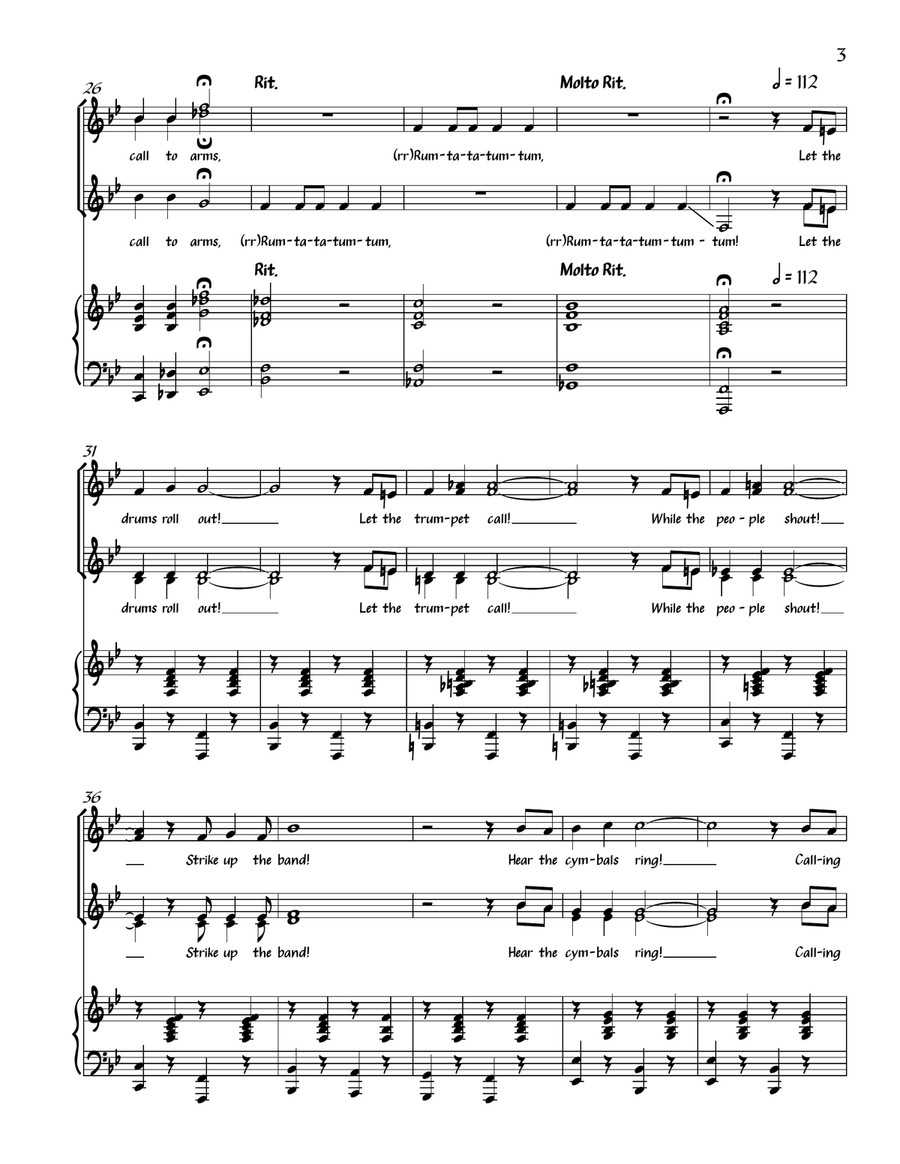 Strike Up The Band Strike Up The Band SSAA scores gallery preview page 5