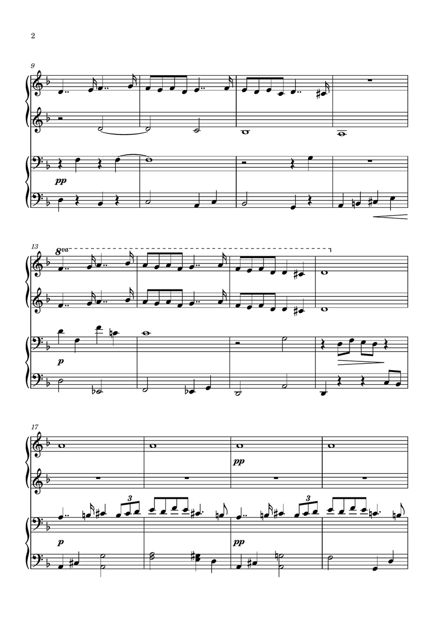 Pavane. Piano 4 hands Pavane. Piano 4 hands Piano Method scores gallery preview page 2