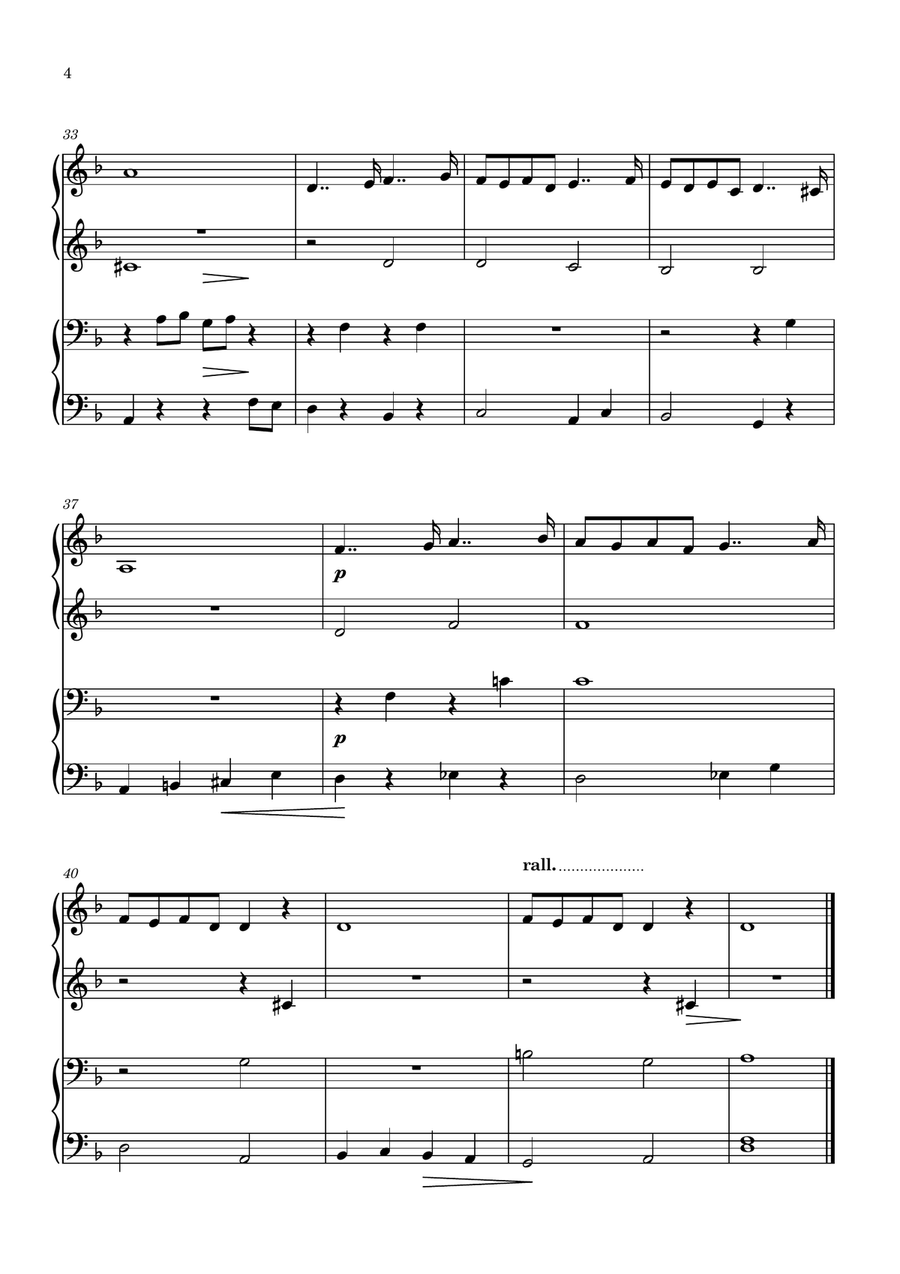 Pavane. Piano 4 hands Pavane. Piano 4 hands Piano Method scores gallery preview page 4