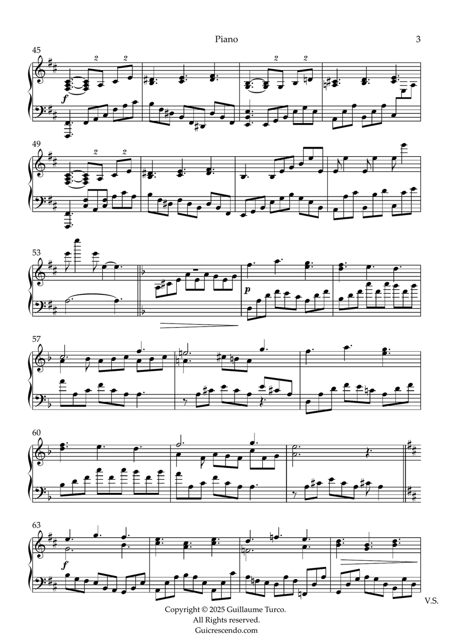 Devoir Relaxé Piano Solo scores gallery preview page 3